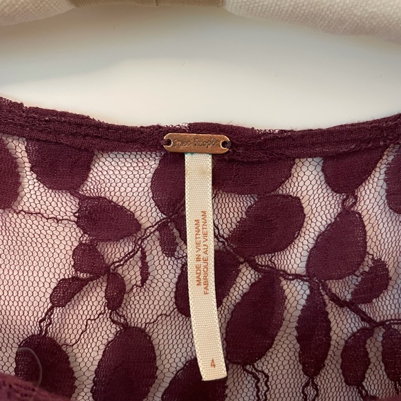 Free People: Floral Mesh Long sleeve Dress - Picture 3 of 4